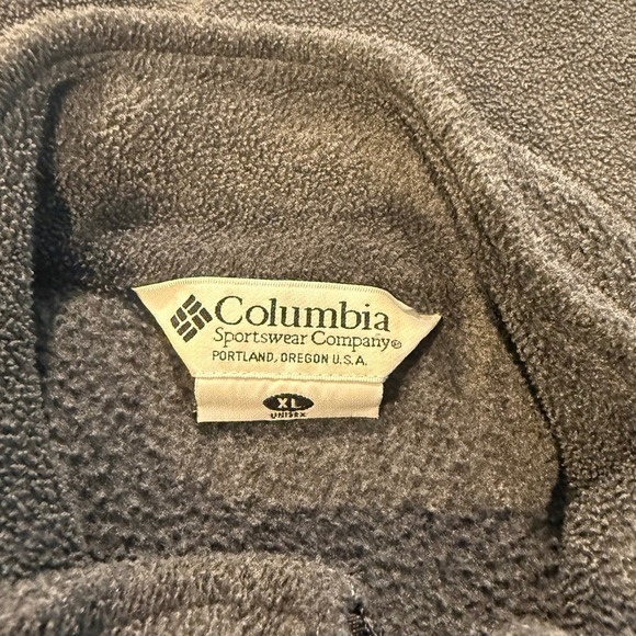 Columbia Mens XL Fleece Pullover Quarter Zip Sweater Gray Casual Active - Picture 5 of 5